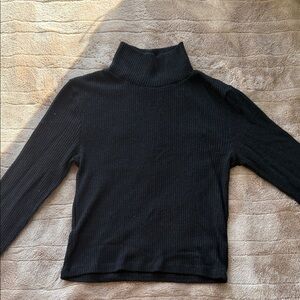 Ambiance Classic Black Cowl Neck Sweater